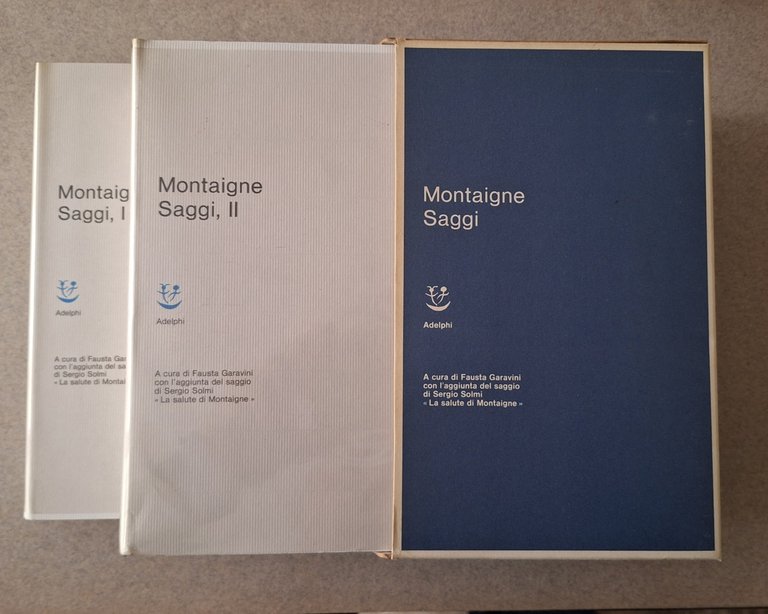 MONTAIGNE SAGGI ADELPHI I CLASSICI 1966 2 VOLUMI