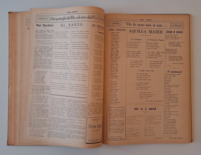 MUSA VENETA RIVISTA DIALETTALE DEL TEATRO VENETO ANNATA 1° - …