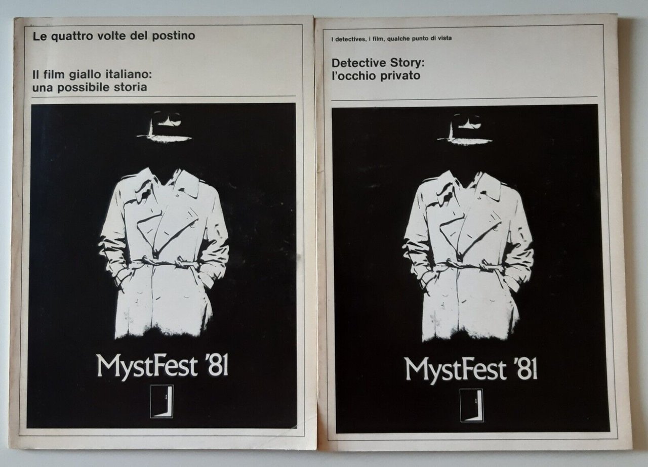 MYSTFEST 81 DETECTIVE STORY IL FILM GIALLO ITALIANO 2 VOLUMI