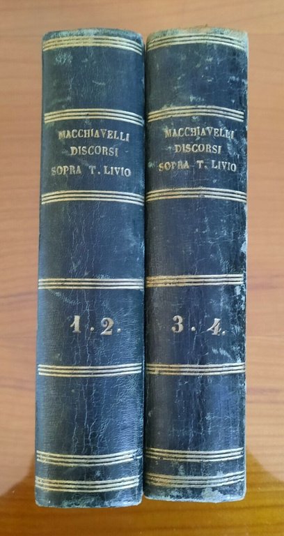 NICCOLO' MACHIAVELLI OPERE POLITICHE MILANO 1797 2 VOLUMI