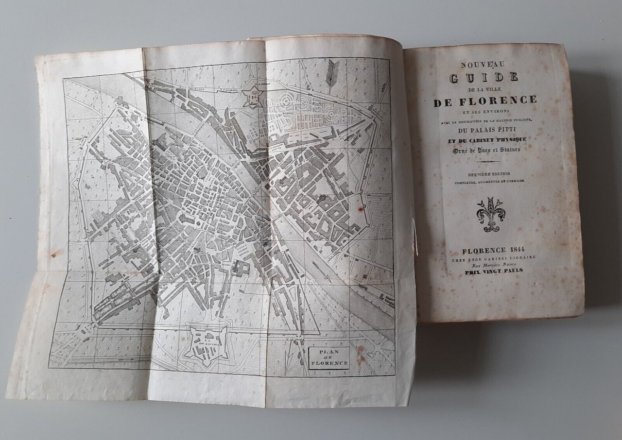 NOUVEAU GUIDE DE LA VILLE DE FLORENCE FLORENCE 1844 CHEZ …