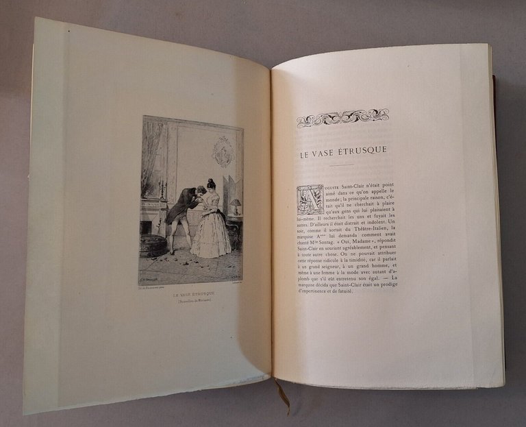 NOUVELLES DE MERIMEE' LA MOSAIQUE PARIS LIBRAIRE DE BIBLIOPHILES 1887