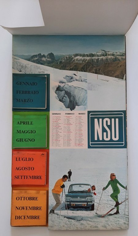 NSU PRINZ CALENDARIO 1970