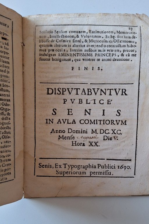 OECONOMIA COSMICA MICROCOSMICA IULIO HIERONIMO BANDIERA SENIS TYP PUBLICI 1690
