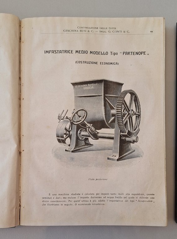 OFFICINE RIUNITE ITALIANE MOLINI TRASMISSIONI PASTIFICI 1913-1927-1915