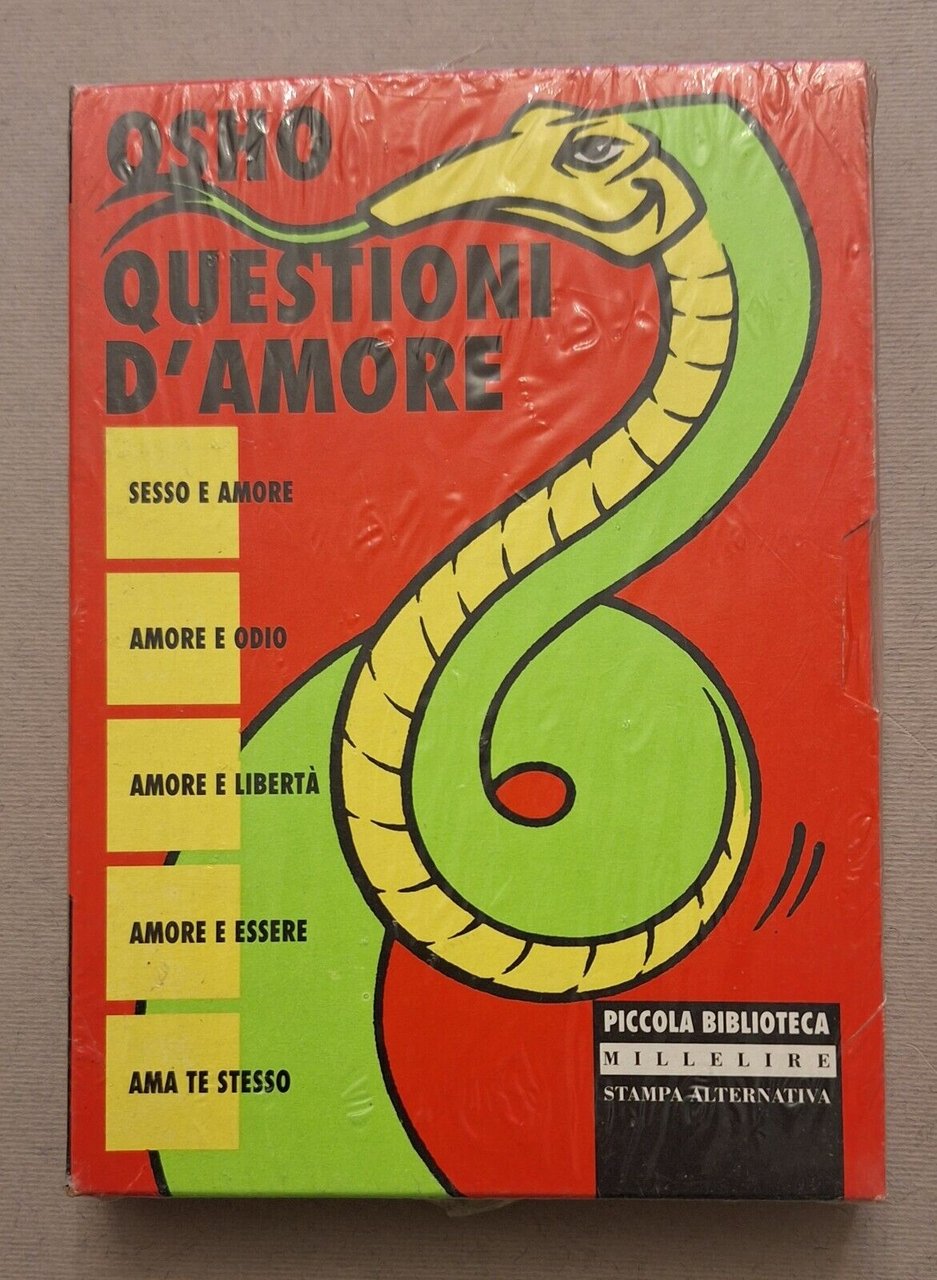 OSHO QUESTIONI D'AMORE MILLELIRE STAMPA ALTERNATIVA SIGILLATO