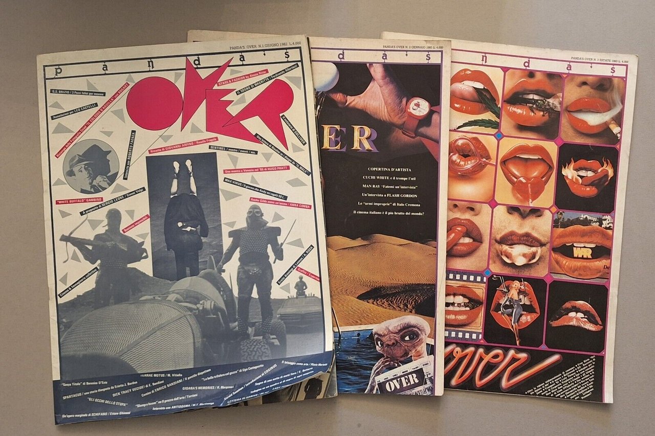 PANDA'S OVER RIVISTA N. 1-2-3 GIUGNO 1982 - GENNAIO 1983- …
