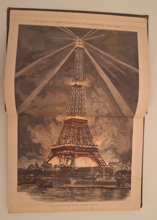 PARIGI E L'ESPOSIZIONE UNIVERSALE 1889 FRATELLI TREVES 1890