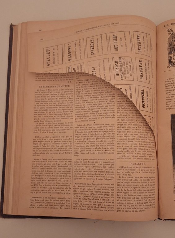 PARIGI E L'ESPOSIZIONE UNIVERSALE 1889 FRATELLI TREVES 1890