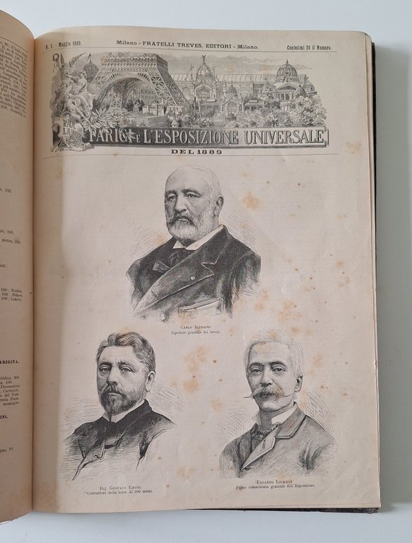 PARIGI E L'ESPOSIZIONE UNIVERSALE DEL 1889 MILANO TREVES 1890