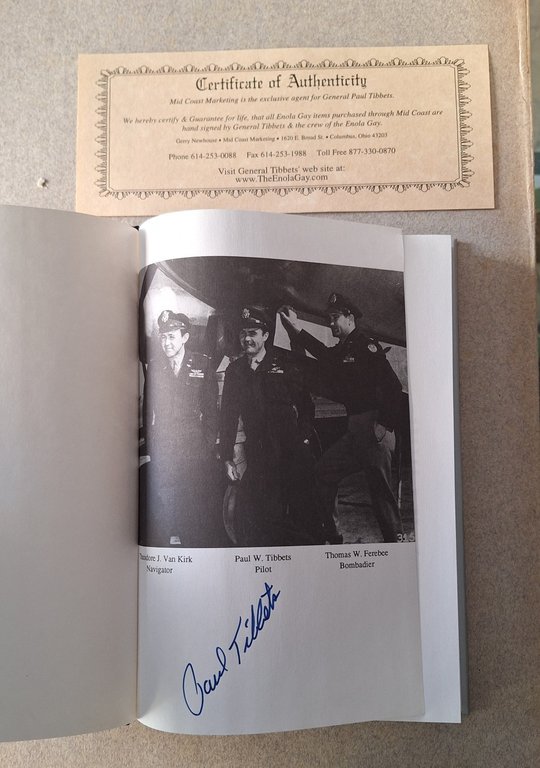 PAUL W. TIBBETS RETURN OF THE ENOLA GAY MID COAST …