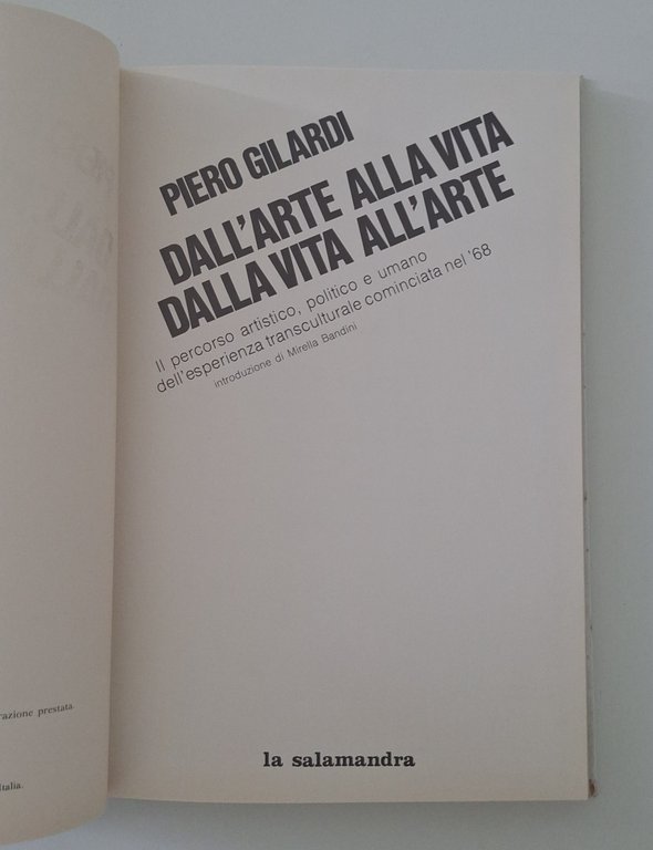 PIERO GILARDI DALL'ARTE ALLA VITA DALLA VITA ALL'ARTE LA SALAMANDRA … | Immagine Gallery 3