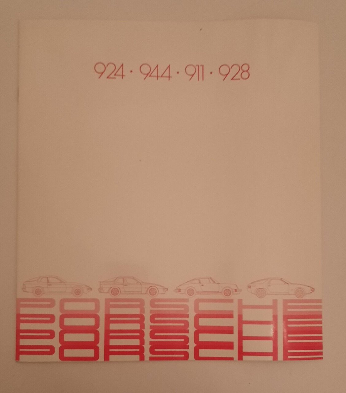 PORSCHE 924 944 911 928 BROCHURE