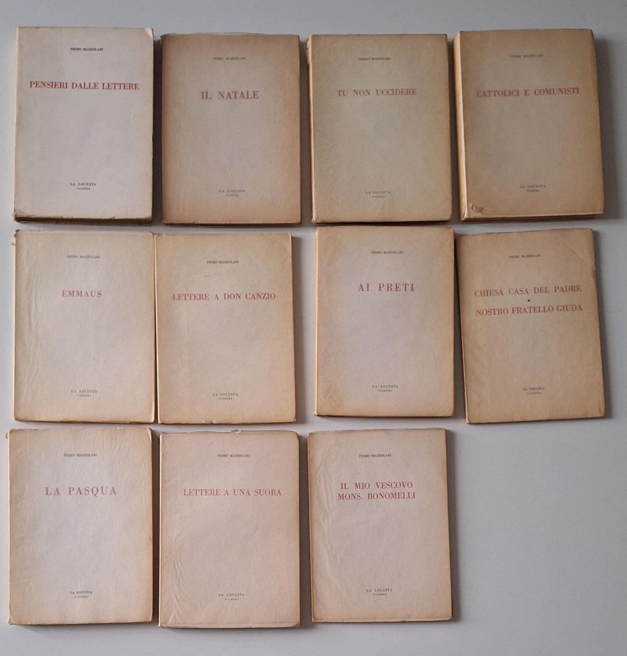 PRIMO MAZZOLARI LA LOCUSTA LOTTO 11 VOLUMI