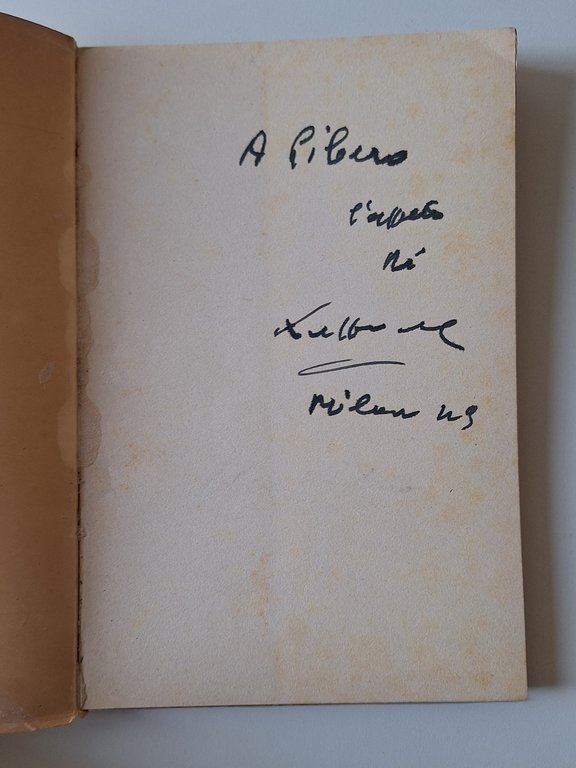 RAFFAELE CARRIERI LA CIVETTA MONDADORI 1949 1° ED. AUTOGRAFATO