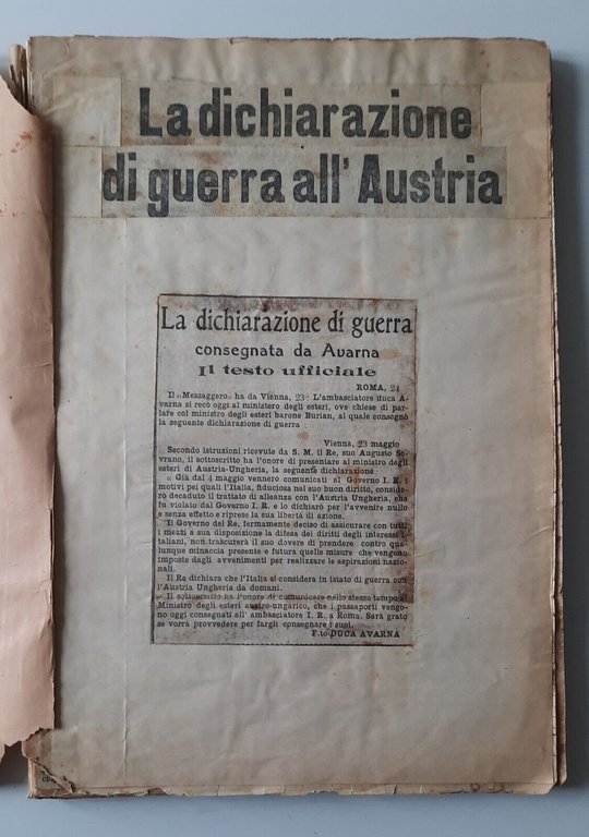 RASSEGNA STAMPA DELLA PRIMA GUERRA MONDIALE ORIGINALE RACCOLTA IN 7 …