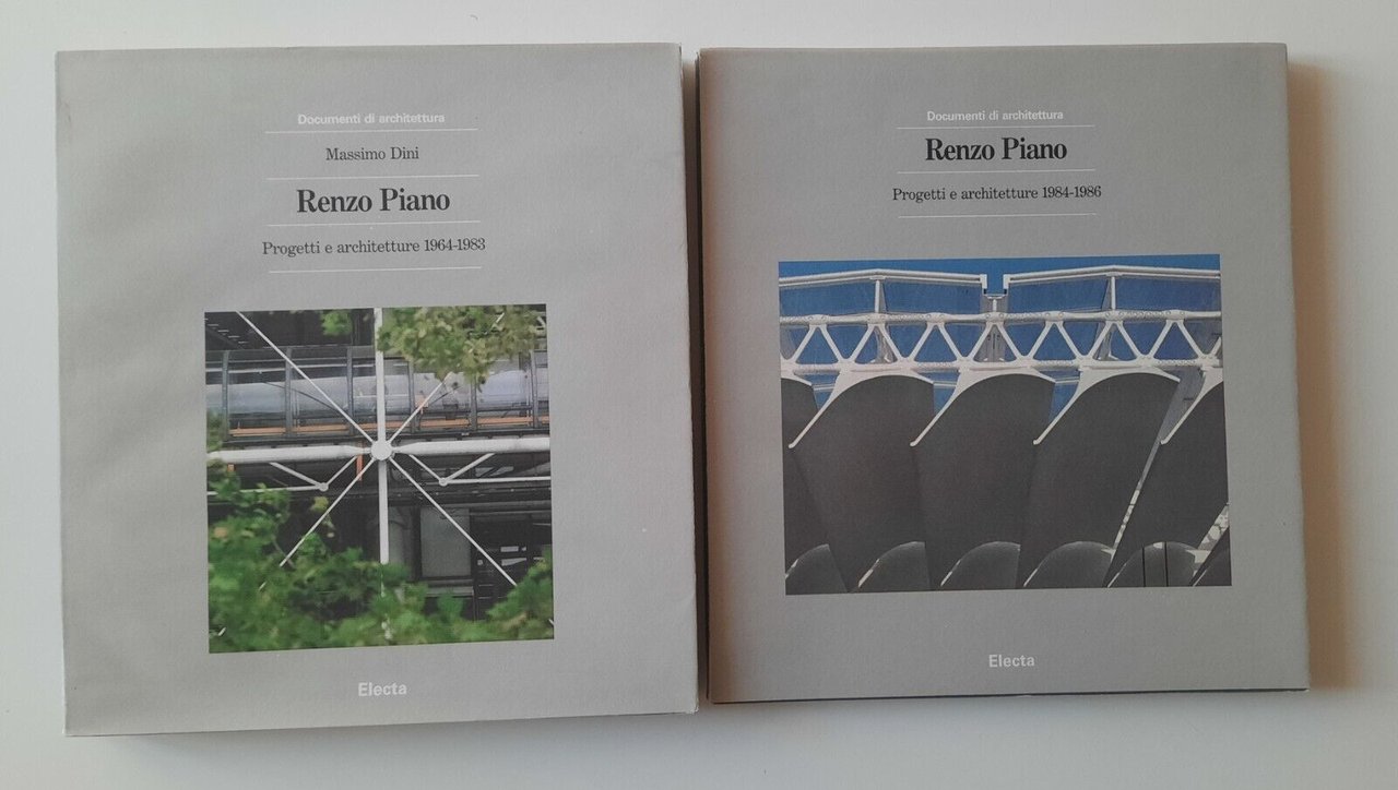 RENZO PIANO PROGETTI E ARCHITETTURE 1964-1983 / 1984-1986 ELECTA 2 …