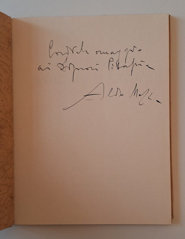 RICORDANDO ADELIO MAZZA ED. LUIGI MEDICI 1939 AUTOGRAFATO DA ALDO …