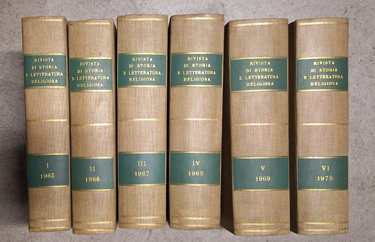 RIVISTA DI STORIA E LETTERATURA RELIGIOSA L. OLSCHKI DAL 1965 …