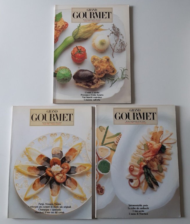 RIVISTA INTERNAZIONALE GRAND GOURMET SCOMPLETA 1986-1996