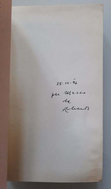 ROBERTO CALASSO KA ADELPHI BIBLIOTECA 1996 AUTOGRAFATO