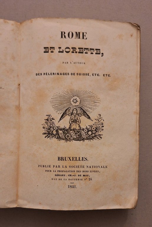 ROME ET LORETTE PAR L'AUTEUR DES PELEGRINAGES DE SUISSE BRUXELLES …