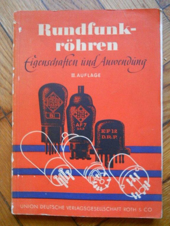 RUNDFUNK ROHREN VON L. RATHEISER UNION DEUTSCHE ... ROTH 1938