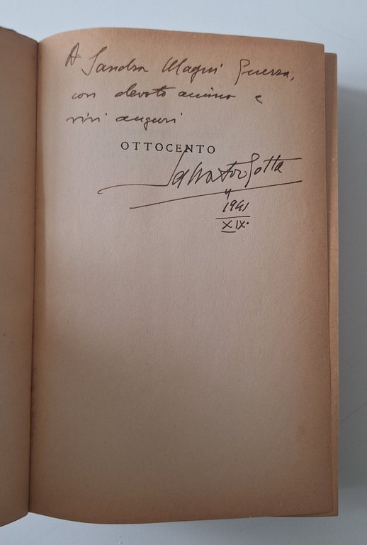 SALVATOR GOTTA OTTOCENTO BALDINI & CASTOLDI 1941 AUTOGRAFATO