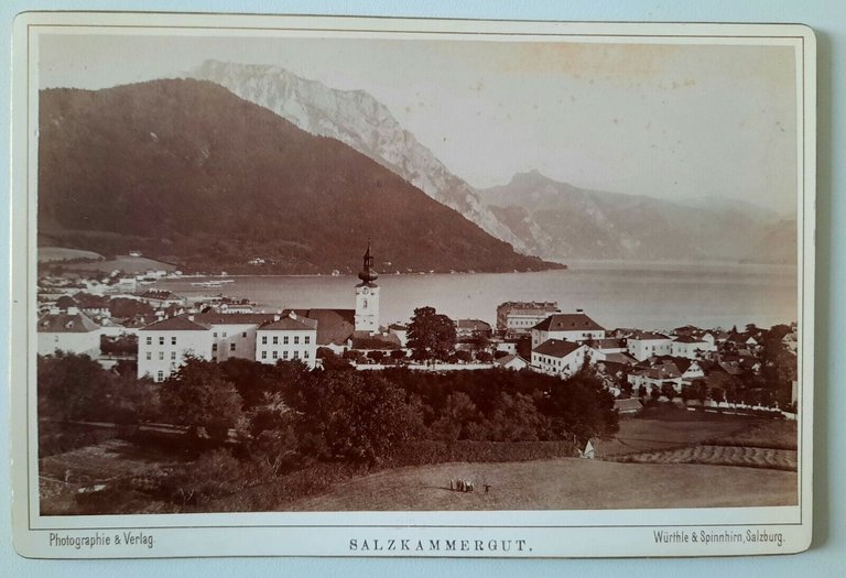 SALZKAMMERGUT 7 FOTOGRAFIE ORIGINALI PRIMO '900 WURTHLE & SPINNHIRN SALZBURG