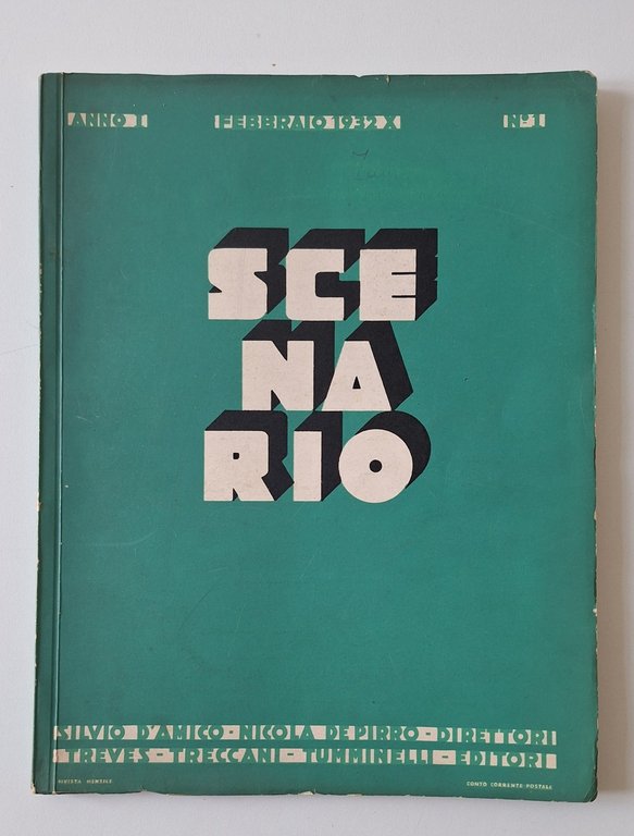 SCENARIO RIVISTA DI TEATRO ANNO 1° N.1 FEBBRAIO 1932 SILVIO … | Immagine Gallery 2
