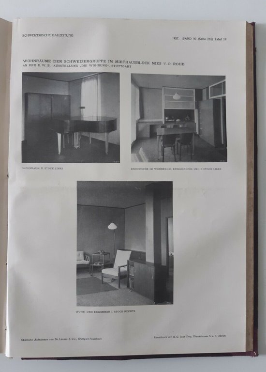 SCHWEIZERISCHE BAUZEITUNG REVUE POLYTECHNIQUE SUISSE ANNATA 1927