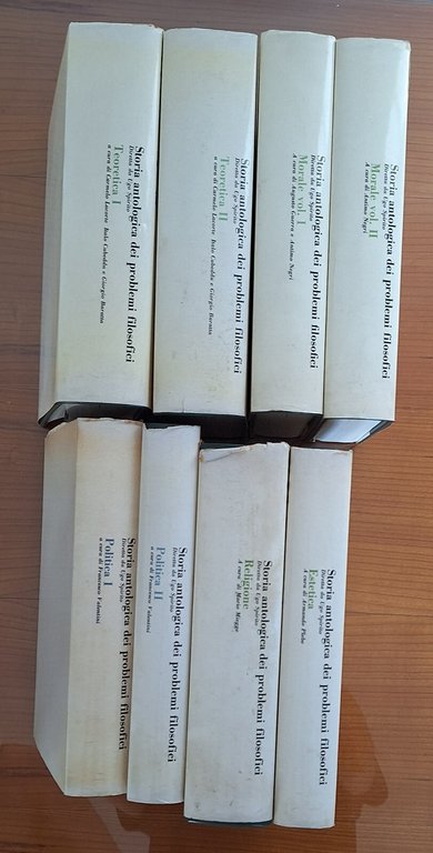 STORIA ANTOLOGICA DEI PROBLEMI FILOSOFICI DIRETTA DA UGO SPIRITO SANSONI …