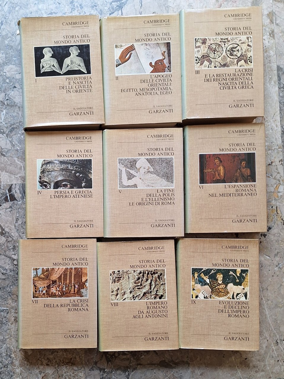 STORIA DEL MONDO ANTICO CAMBRIDGE GARZANTI 9 VOLUMI