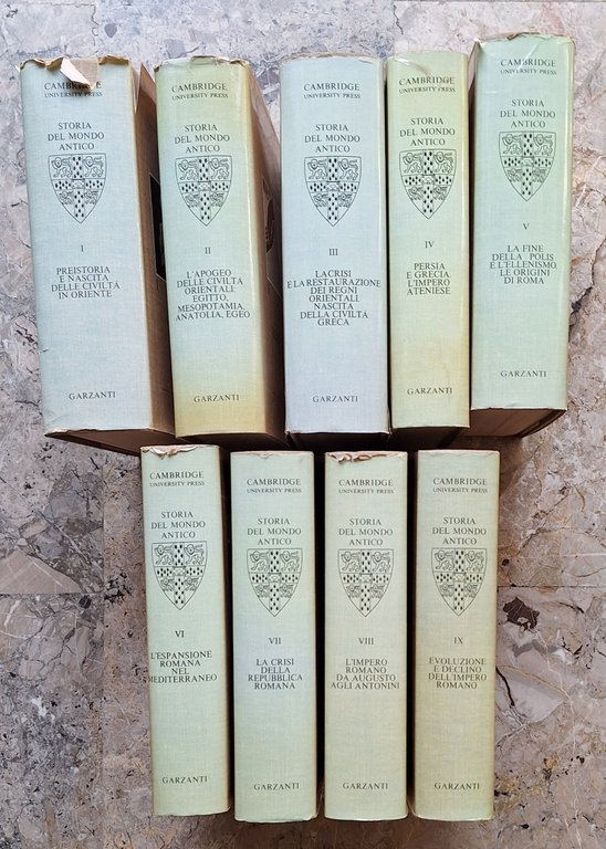 STORIA DEL MONDO ANTICO CAMBRIDGE GARZANTI 9 VOLUMI
