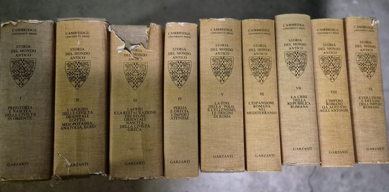 STORIA DEL MONDO ANTICO CAMBRIDGE GARZANTI 9 VOLUMI