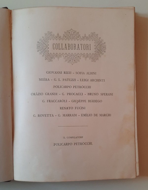 STRENNA ITALIANA ANNO XLVIII MILANO STABILIMENTI RIPAMONTI CARPANO 1882