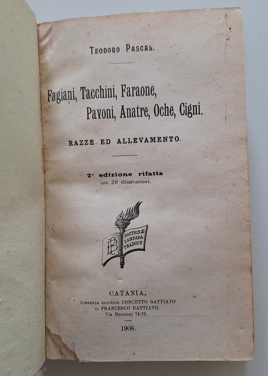 T. PASCAL FAGIANI TACCHINI FARAONE / P. BENEDETTO ARTE ABBELLIRE …