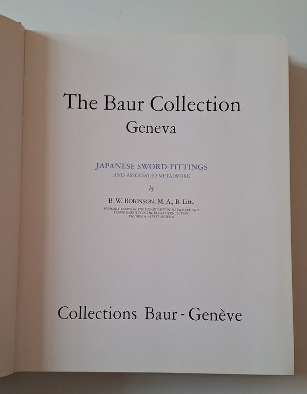 THE BAUR COLLECTION JAPANESE SWORD-FITTINGS 1980