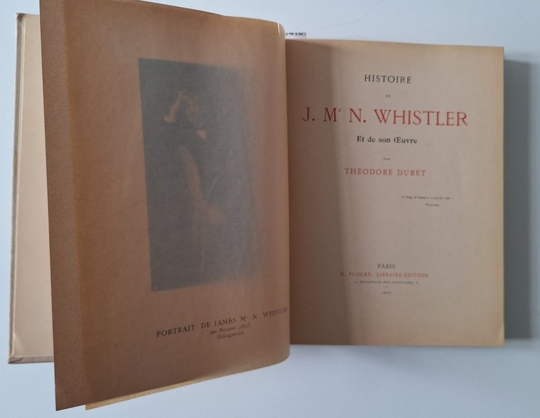 THEODORE DURET HISTOIRE DE J. M N. WHISTLER PARIS FLOURY … | Immagine Gallery 2