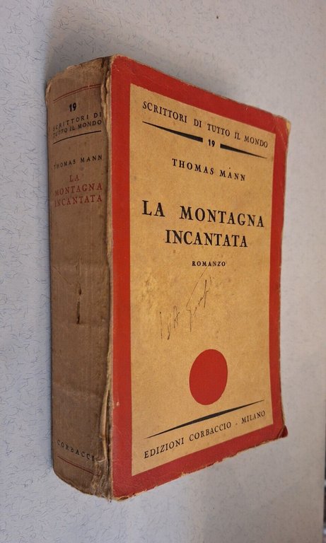 THOMAS MANN LA MONTAGNA INCANTATA CORBACCIO 1937 1° ED.