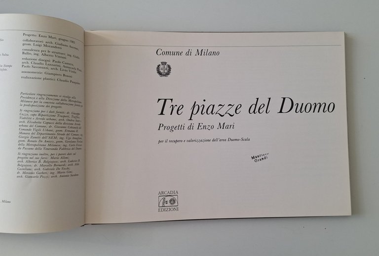 TRE PIAZZE DEL DUOMO PROGETTI DI ENZO MARI ARCADIA ED. … | Immagine Gallery 2