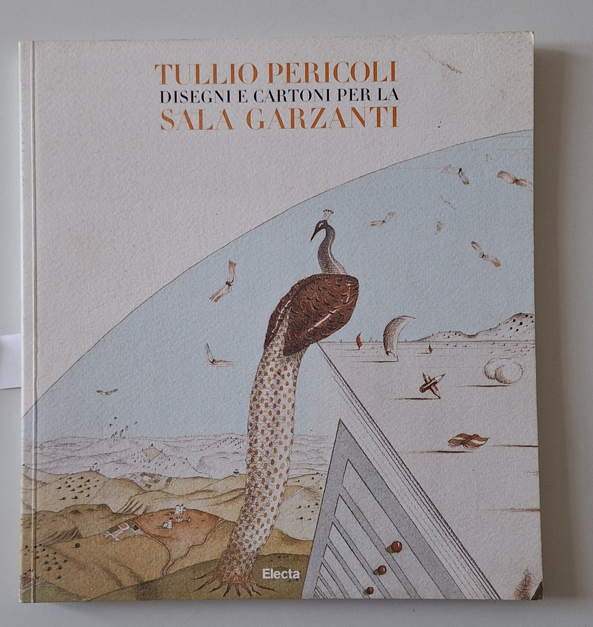 TULLIO PERICOLI DISEGNI CARTONATI SALA GARZANTI ELECTA 2000 DISEGNO ORIGINALE