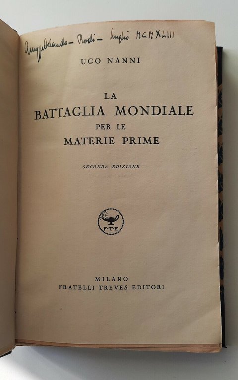 UGO NANNI LA BATTAGLIA MONDIALE PER LE MATERIE PRIME TREVES … | Immagine Gallery 1
