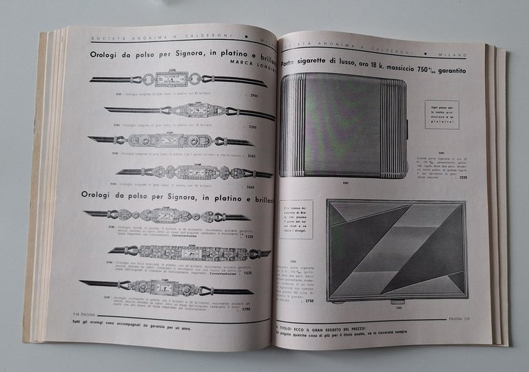 UN TESORO NASCOSTO S.A. CALDERONI GIOIELLIERI MILANO CATALOGO 1935-36 | Immagine Gallery 3