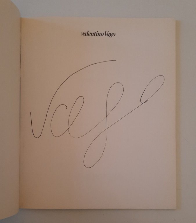 VALENTINO VAGO ANGELI OPERE 1991-1992 GALLERIA SAN FEDELE AUTOGRAFATO