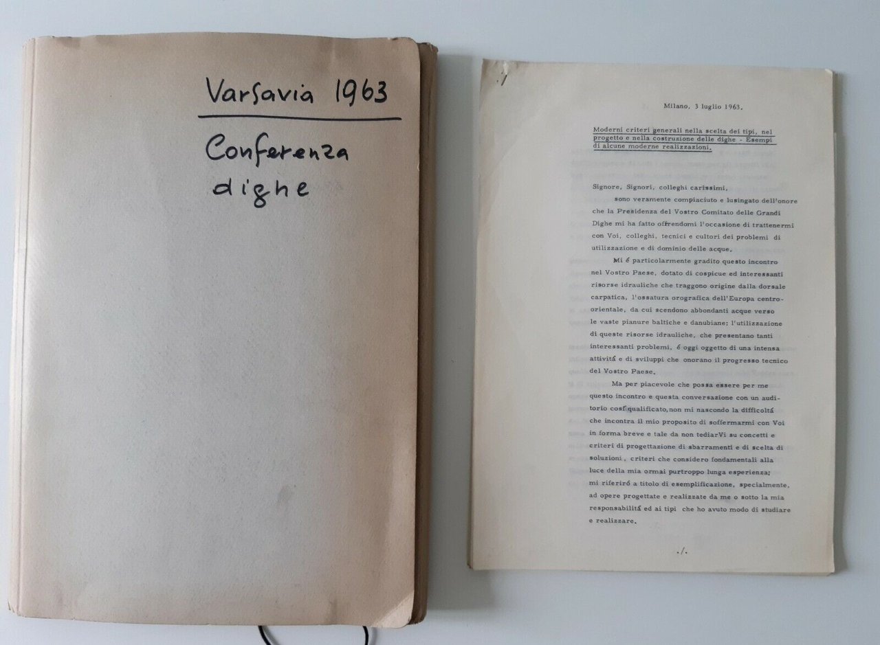 VARSAVIA CONFERENZE DIGHE 1963 DAMS ATTI E FOTOGRAFIE