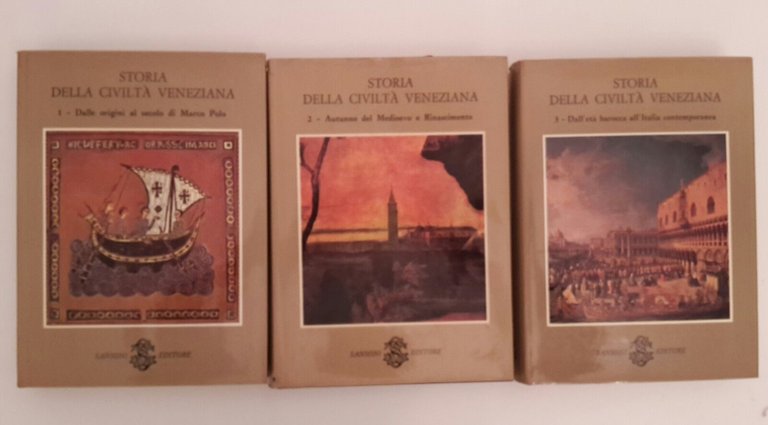 VITTORE BRANCA STORIA DELLA CIVILTA' VENEZIANA SANSONI 1979 3 VOLUMI