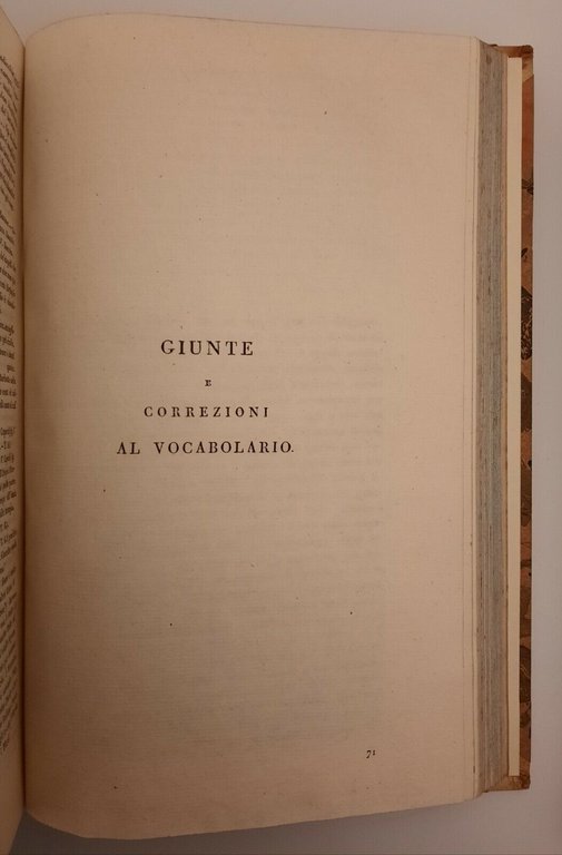 VOCABOLARIO MILANESE ITALIANO DI FRANCESCO CHERUBINI MILANO REGIA STAMPERIA 1839