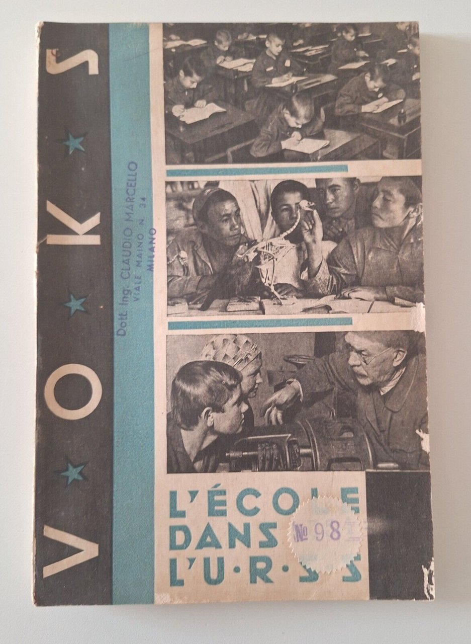 VOKS L'ECOLE DANS L'URSS 1933 VOL. 1-2