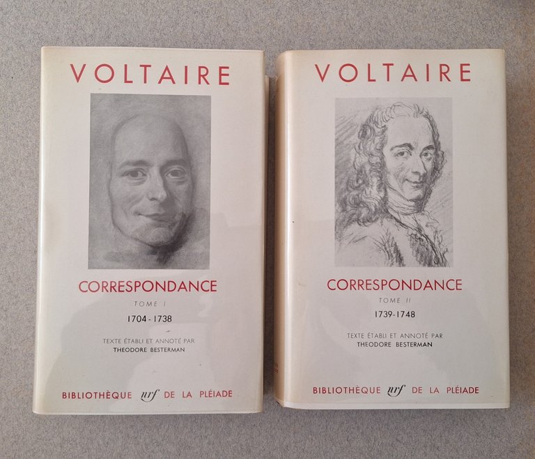 VOLTAIRE CORRESPONDANCE TOME 1 E 2 BIBLIOTHEQUE DE LA PLEIADE …